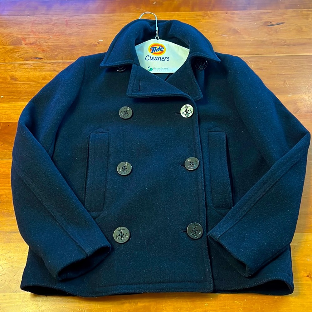 GAP Women’s Pea Coat-Navy Blue